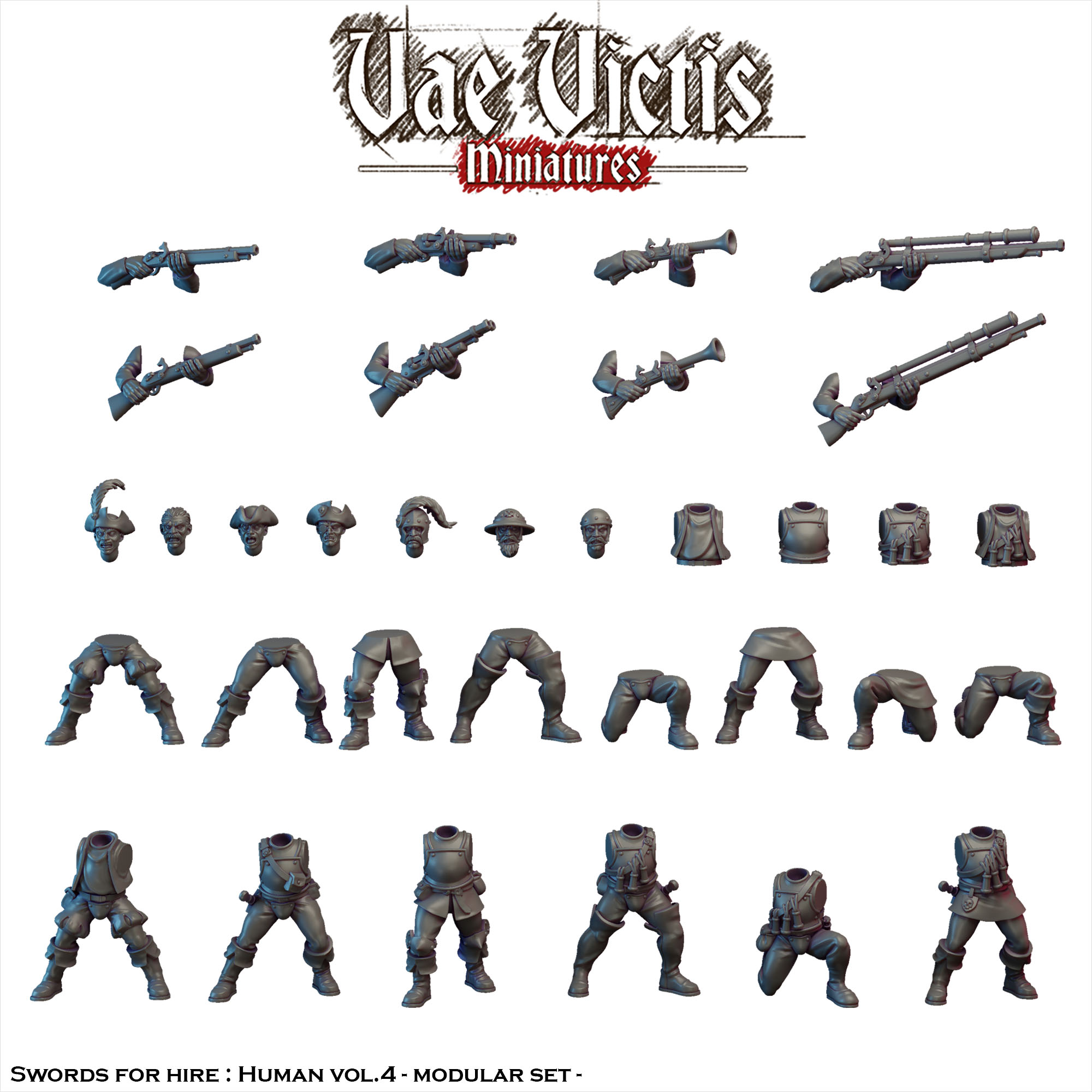 Modular Swords for hire : Humans vol.4 [PRE-SUPPORTED]
